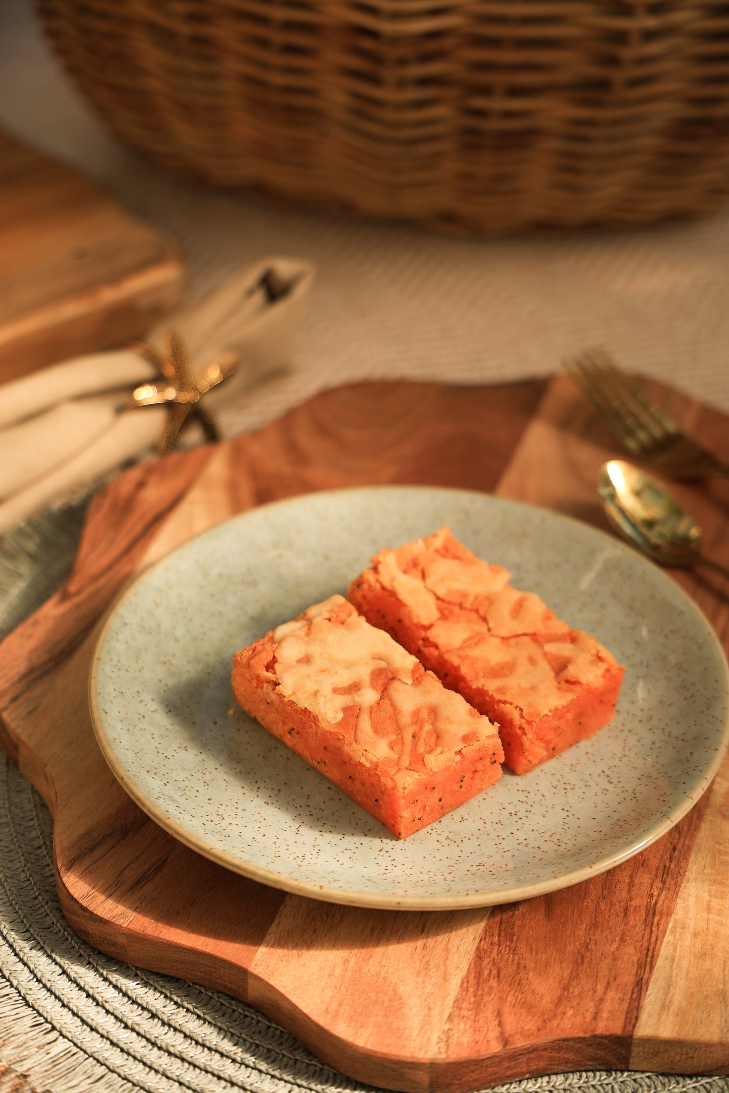 Orange Poppyseed Blondie